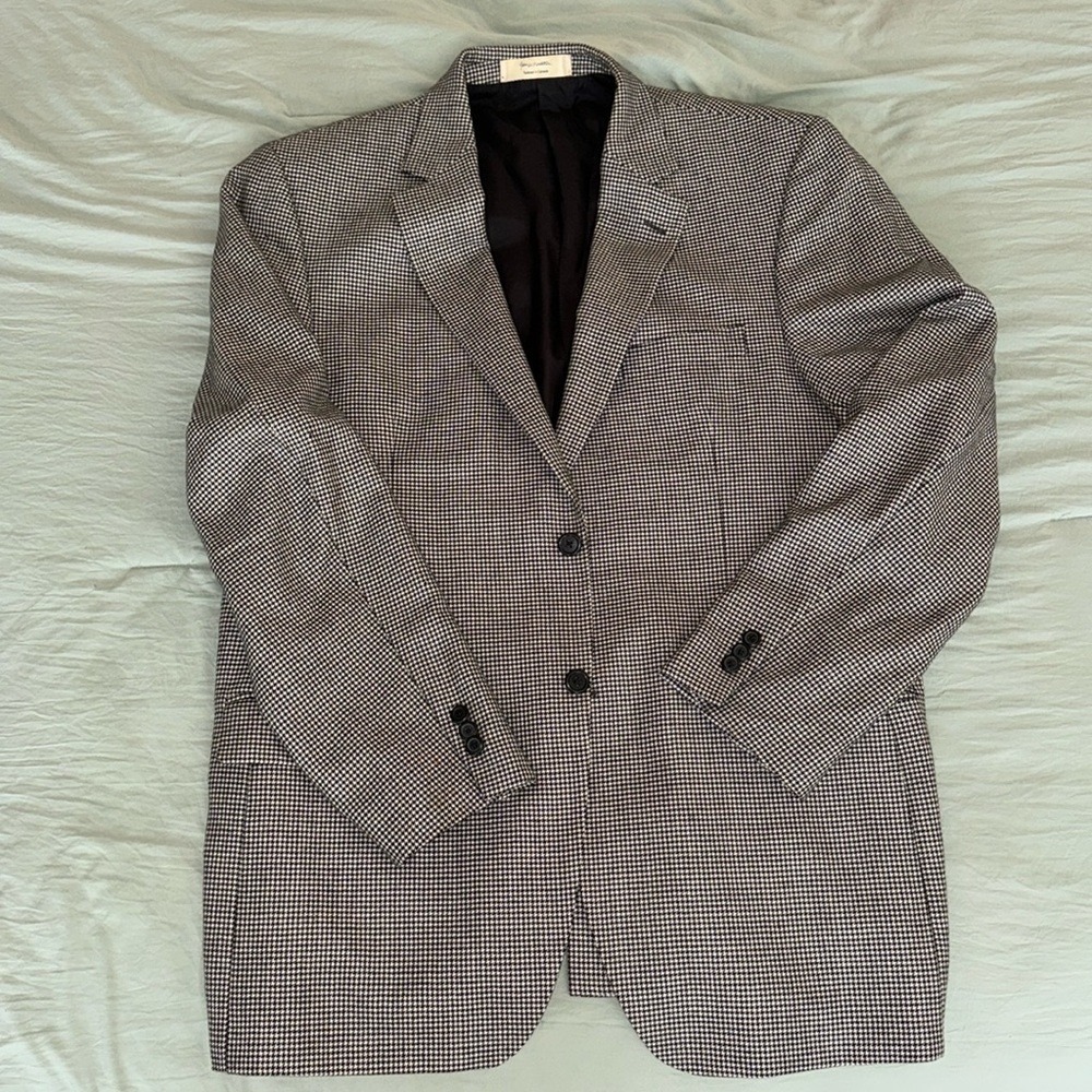 Men’s houndstooth cashmere sport coat